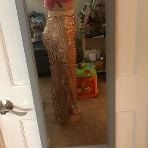 Sequin mermaid skirt